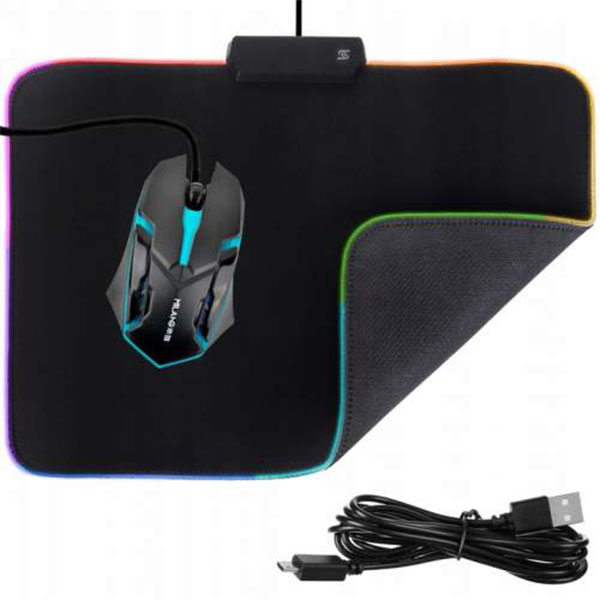 Herní podložka pod myš podsvícená 25 x 35 cm | Besta-shop.cz ...