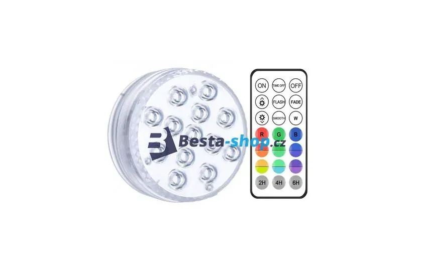 Vodotěsné LED barevné světlo – do bazénů, vířivek