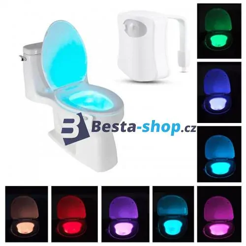 LED osvětlení na WC se senzorem pohybu