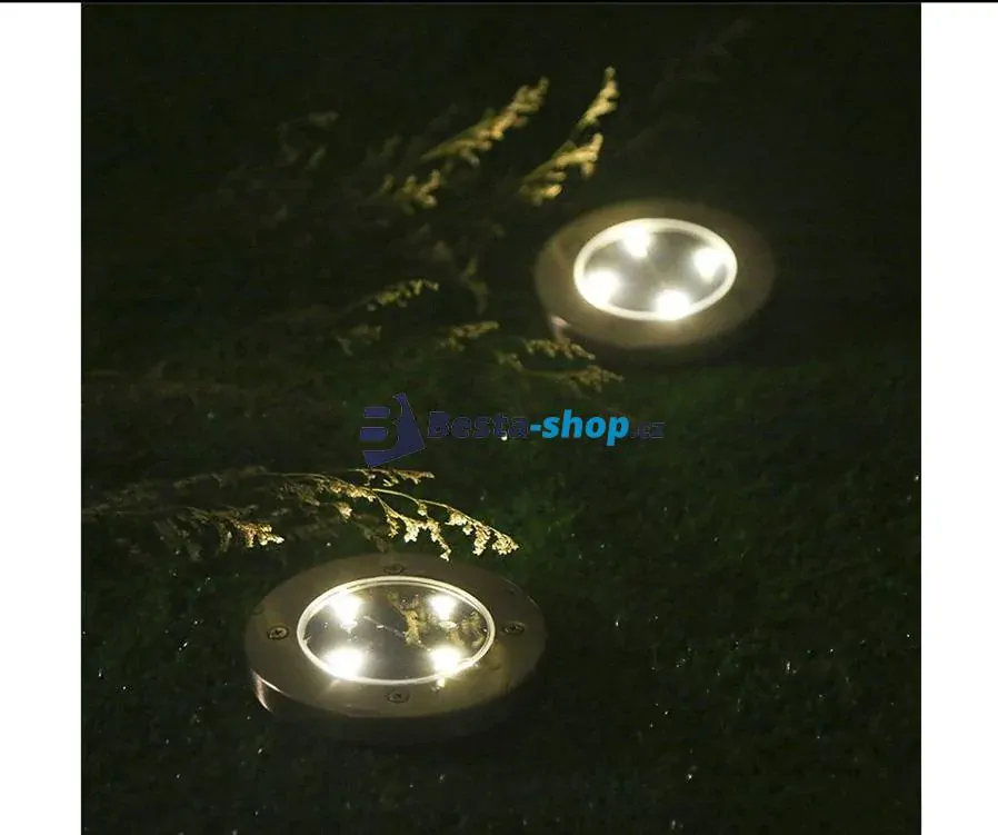 8 LED Solární zahradní světlo - 4ks