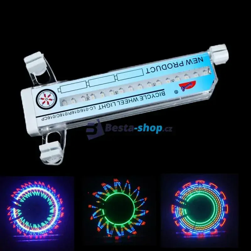 LED světlo na špice kola 32 vzorů LC - D016