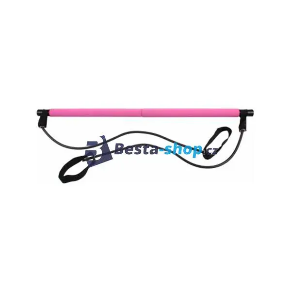 Pilates Sticks posilovací tyč s gumou