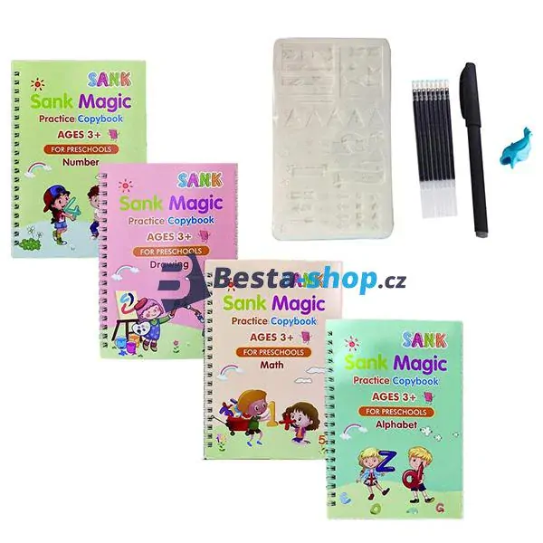 Sank Magic Book - pracovní sešity na učení, psaní a kreslení