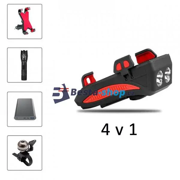 Světlo na kolo Biker Pro 4v1