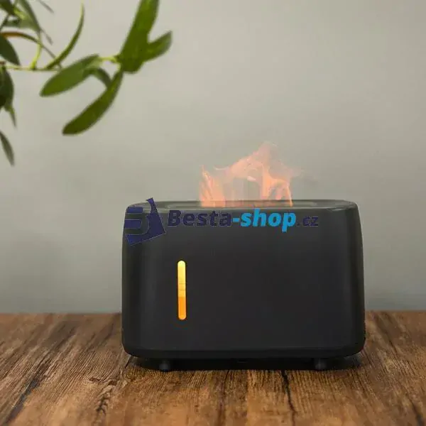 Aroma difuzér s LED projekcí ohně