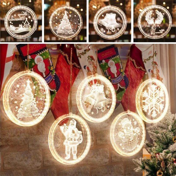 Vánoční LED závěsná dekorace Zvonek - teplá bílá
