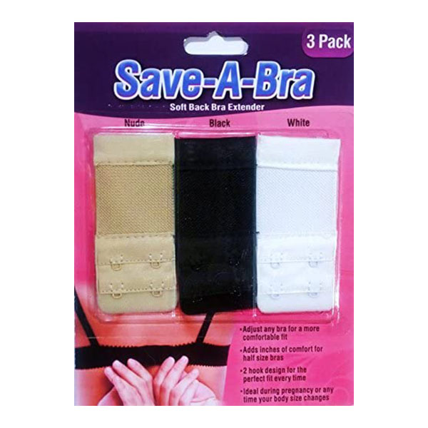 Rozšiřovač zapínání podprsenky 3 ks – prodlužovač obvodu