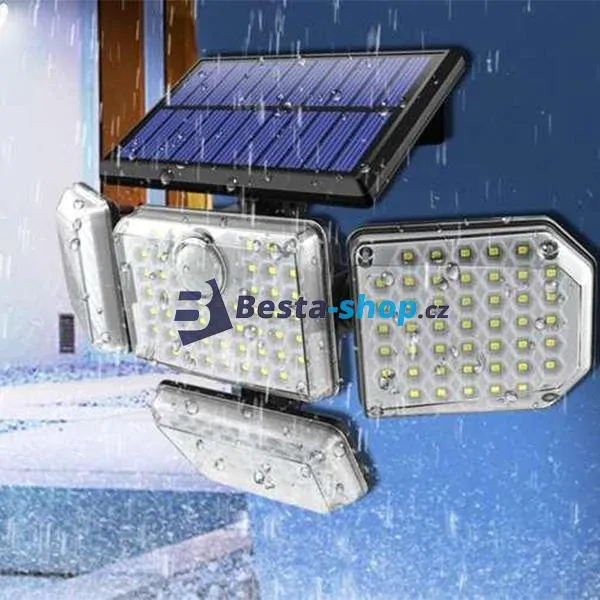 Solární svítidlo 181LED s venkovním panelem