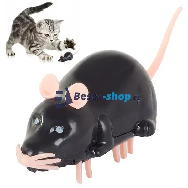 Elektrická vibrační myš pro kočky