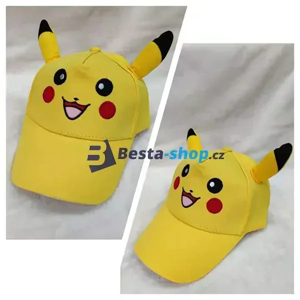 Pokémon kšiltovka s ušima Pikachu dětská vel. S