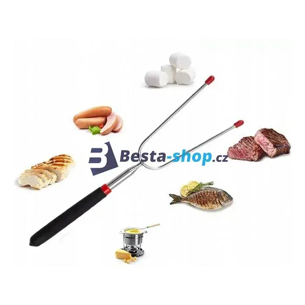 Sada teleskopických grilovacích vidlic 4 ks - 24 - 86 cm