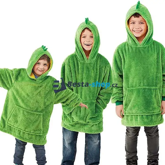 Domácí mazlíček, polštář a mikina s kapucí 3v1