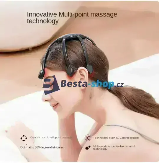 Elektrický masér hlavy pro zmírnění únavy