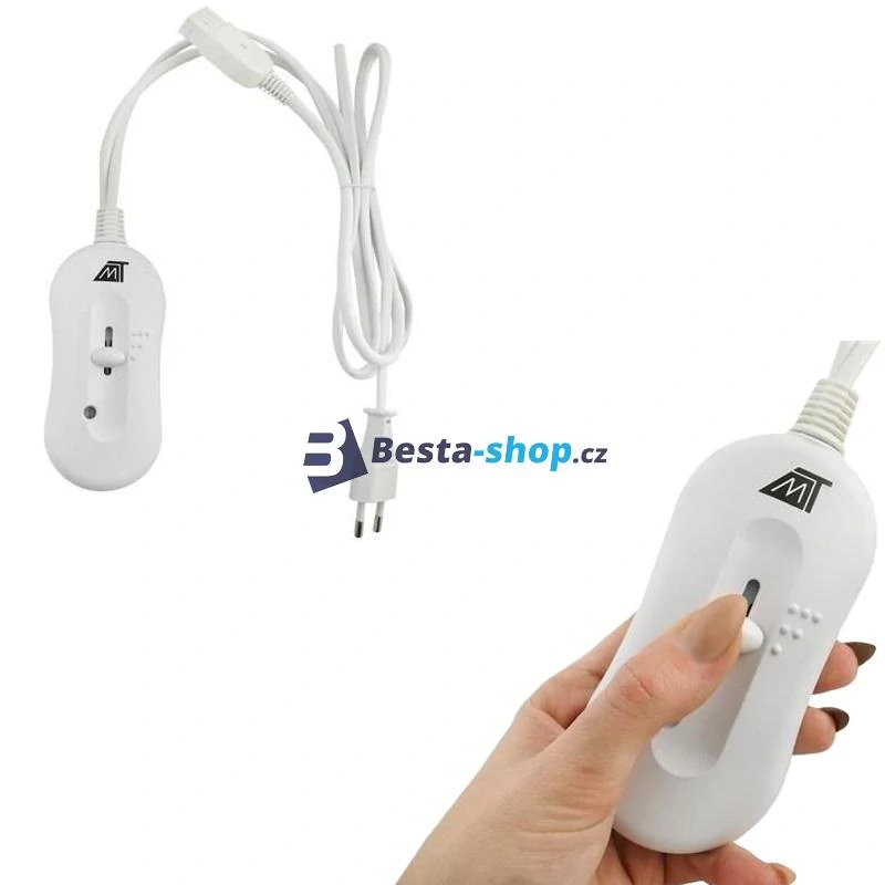 Elektrická deka 190x80cm bílá