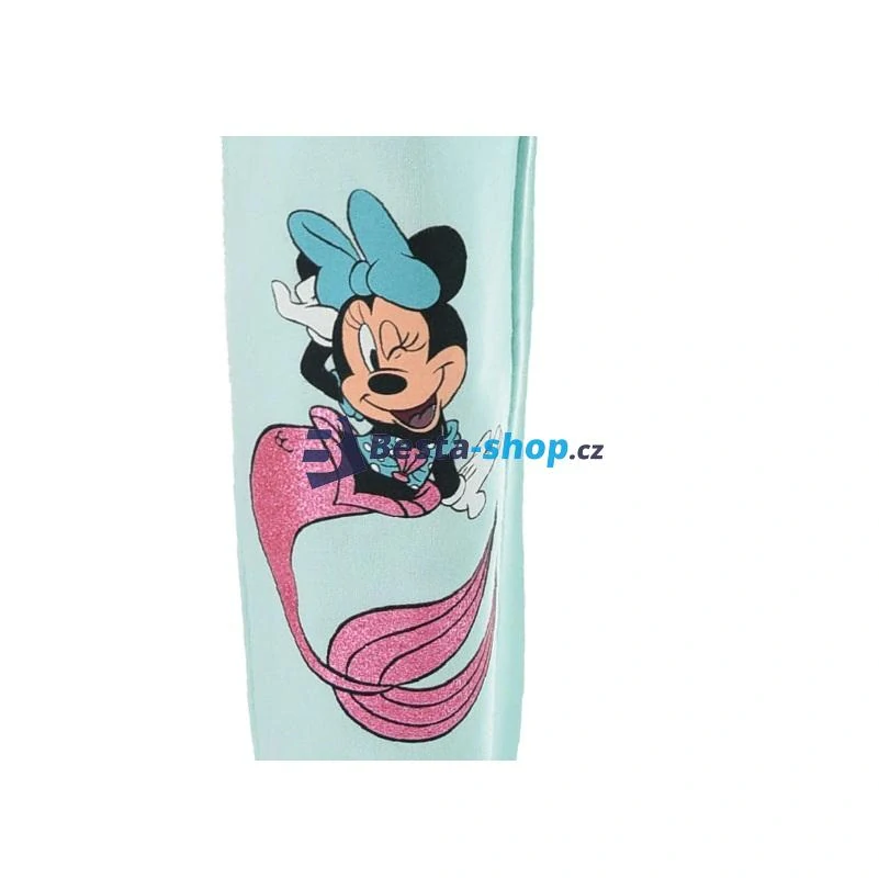 Dívčí tepláky z BIO bavlny DISNEY MINNIE tyrkysové