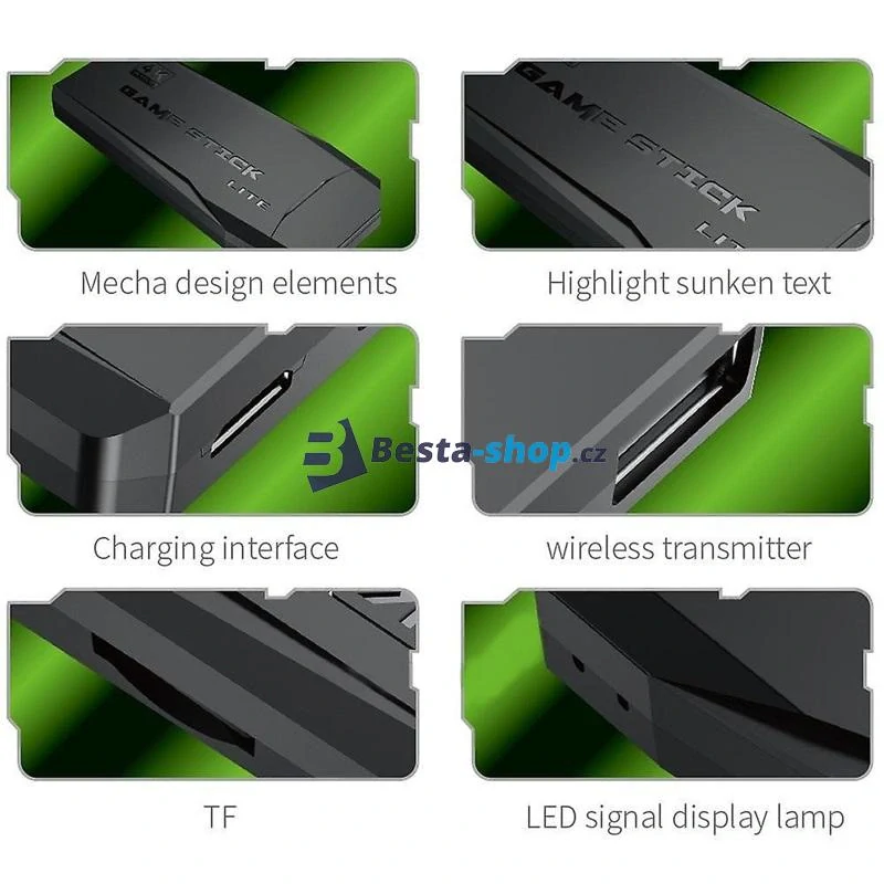 Bezdrátová HDMI Retro herní konzole 4K TV 15000 her