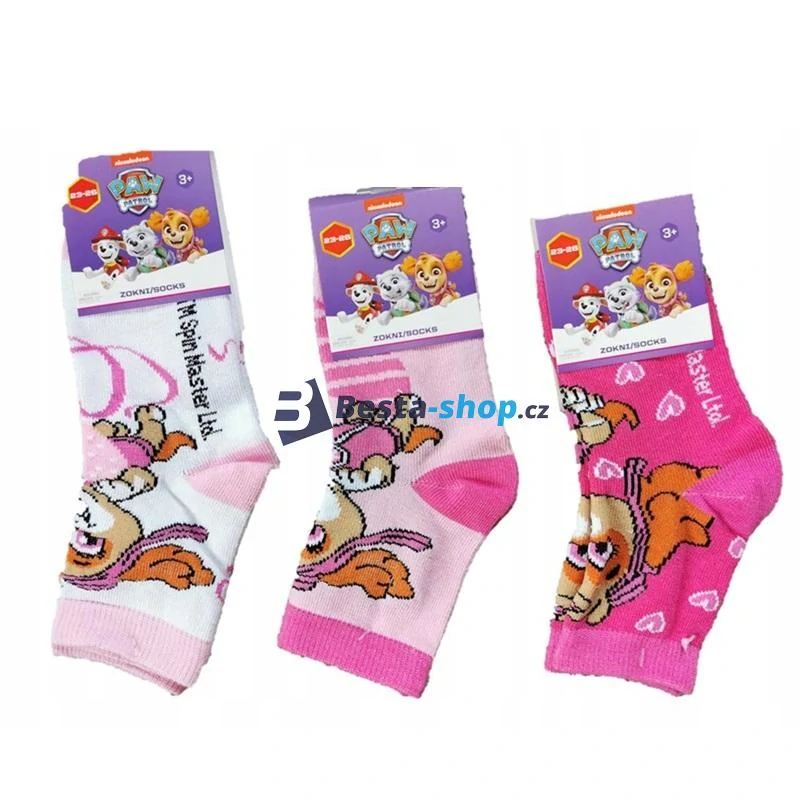 Ponožky dětské Paw Patrol modré - sada 3 páry