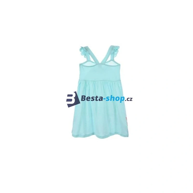 Dívčí bavlněné letní šaty Ledové království Elsa - mentolové