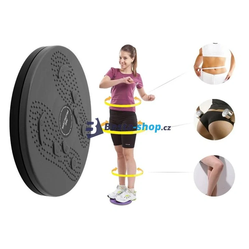 Otočný twister pro cvičení a masáž chodidel, 360 magnetů