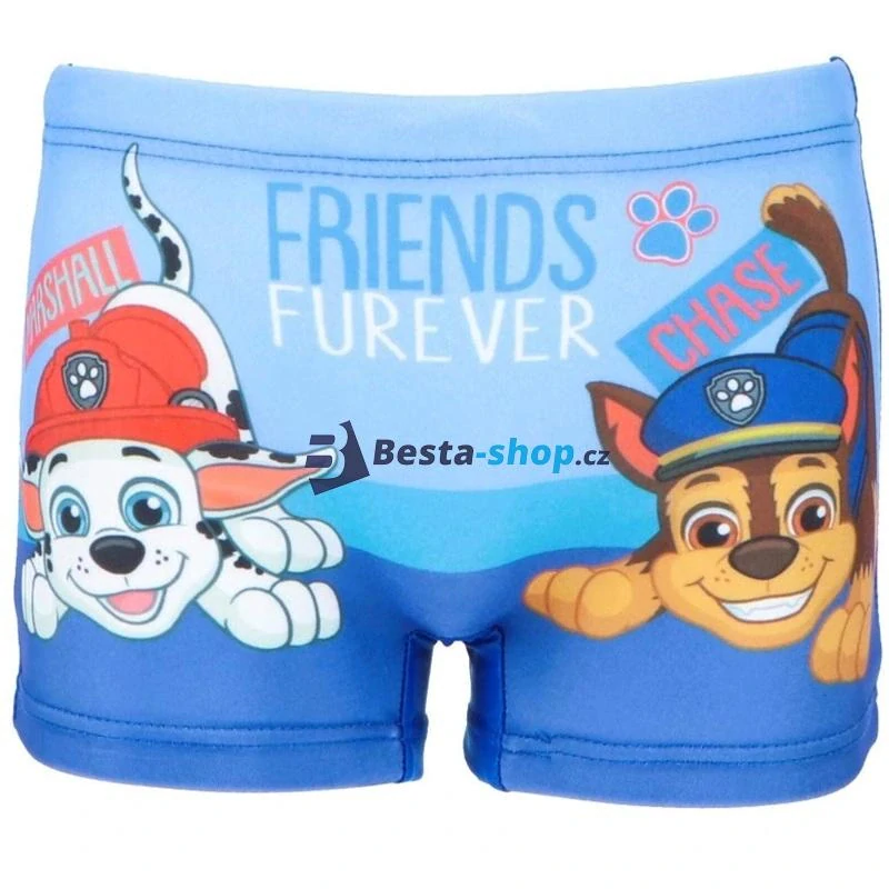 Chlapecké plavky Tlapková patrola FRIENDS modré