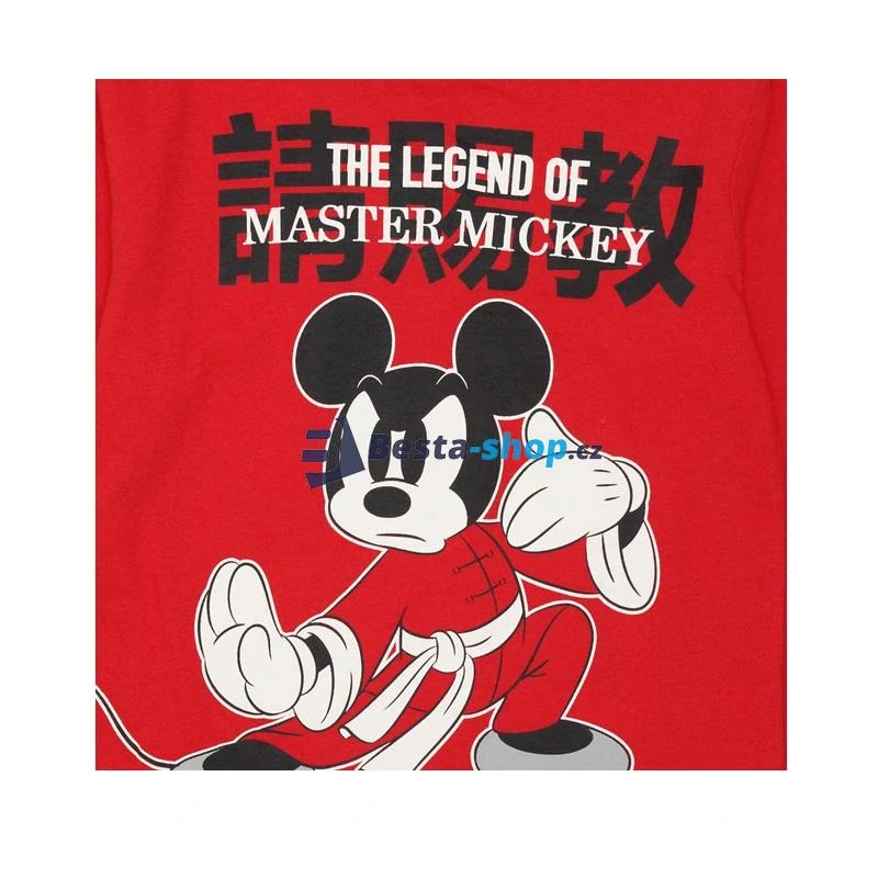 Chlapecké tričko s dlouhým rukávem mistr Mickey černé