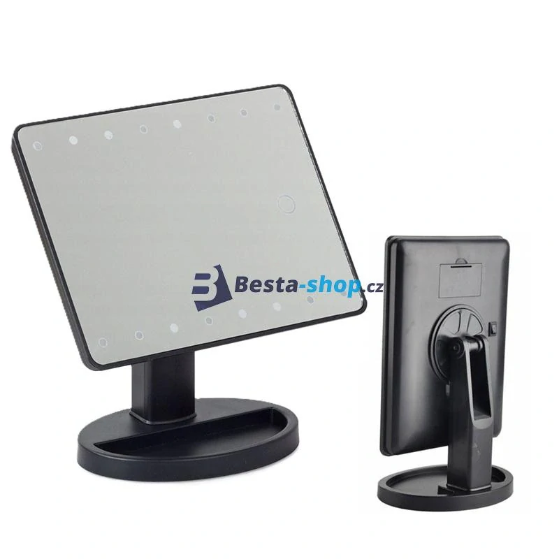 Osvětlené kosmetické zrcátko 16 led velké