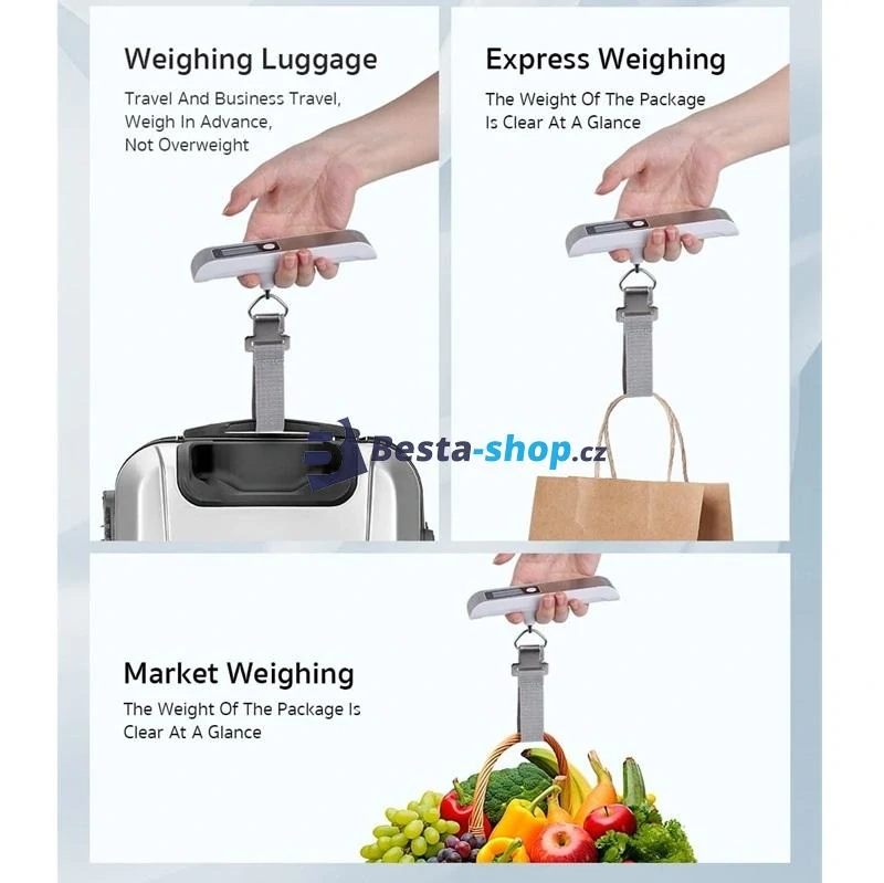 Digitální váha na zavazadla COTECi 50 kg