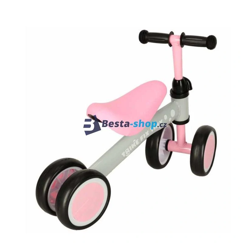 Dětské odrážedlo Trike Fix Tiny růžové – lehké čtyřkolové odrážedlo