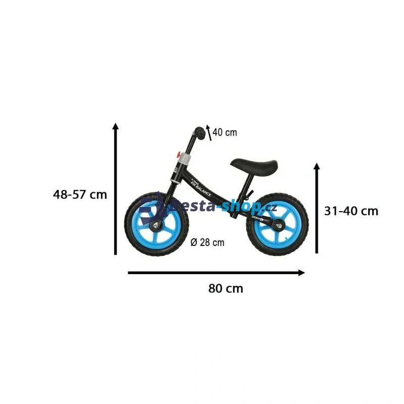 Dětské balanční kolo Trike Fix černé