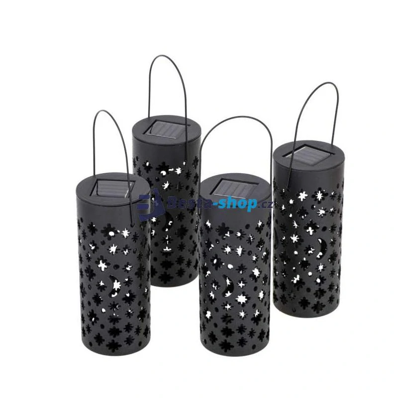 Solární zahradní lampa / lucerna 4ks 40 cm