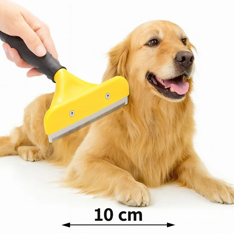 Trimmer Kartáčovací hřeben 10 cm žlutý
