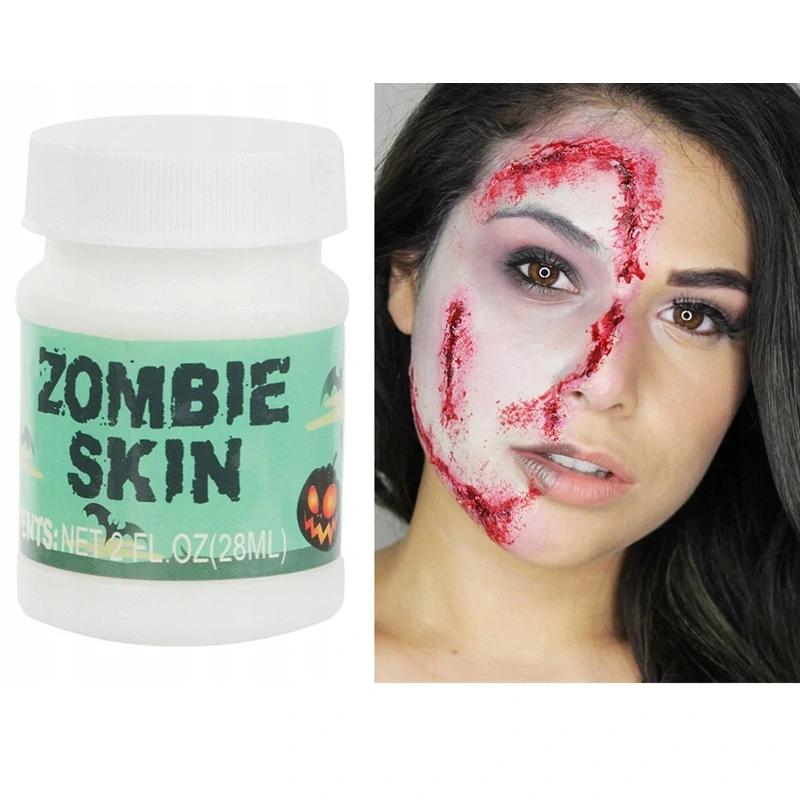 Halloween zombie make-up 28 ml – bílý podklad pro efekt mrtvé kůže