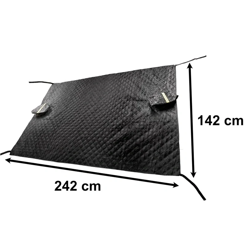 Plachta na čelní sklo auta 242 × 142 cm – ochrana proti mrazu a slunci