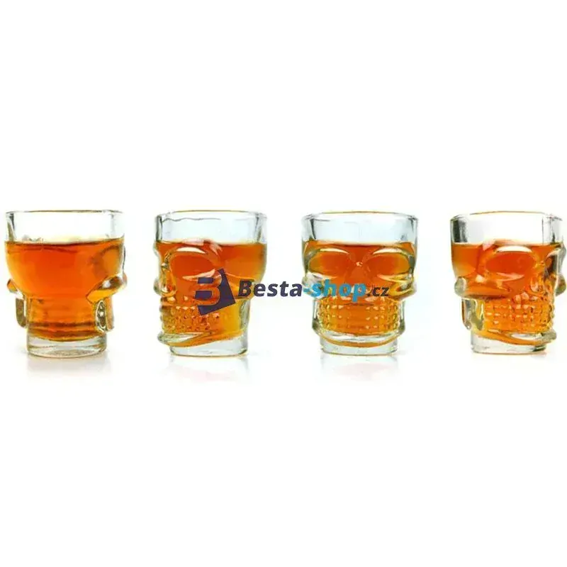 Panáky ve tvaru lebky 50ml 4 ks