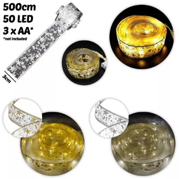 LED Vánoční stuha