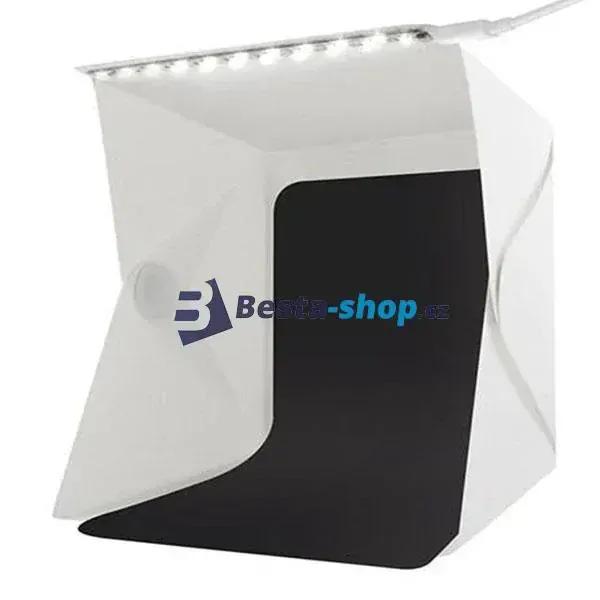 Verk 06196 fotografický stan s LED osvětlením 24x22x24cm