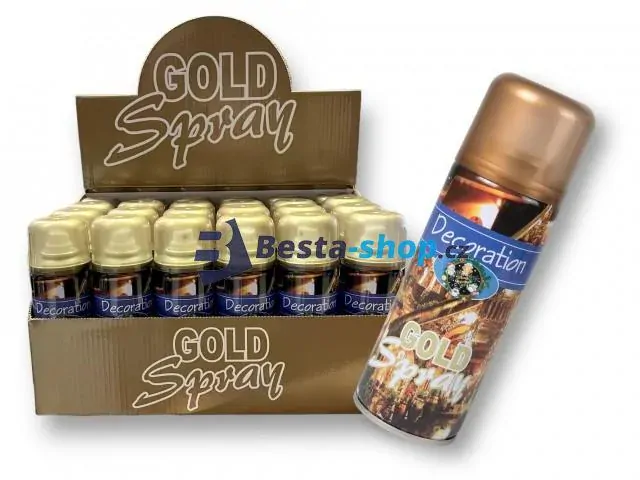 Zlatý dekorační sprej 85g