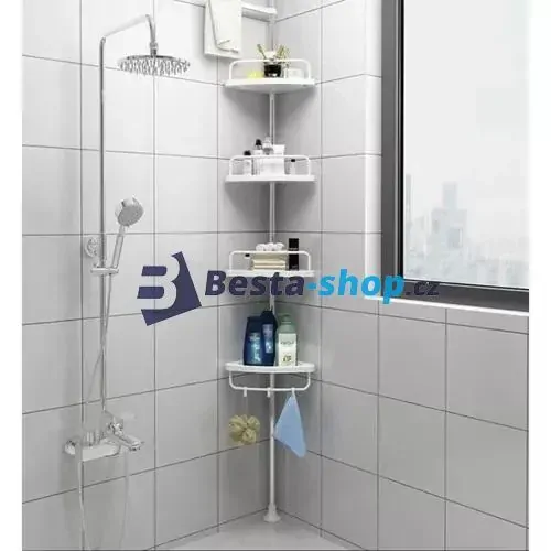 Nastavitelná rohová sprchová polička