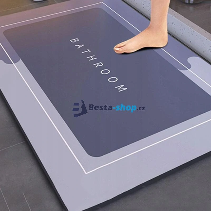 Absorpční a rychleschnoucí sprchová rohož 40 x 60 cm obdélník