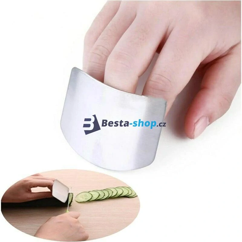 Ocelová ochrana prstů při krájení