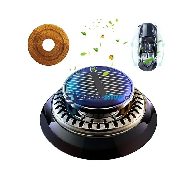 Rotační solární difuzér do auta, vůně