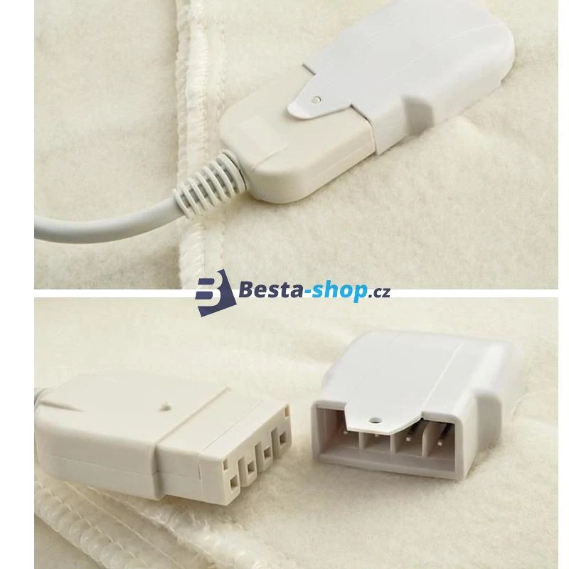 Elektrická deka 190x80cm bílá