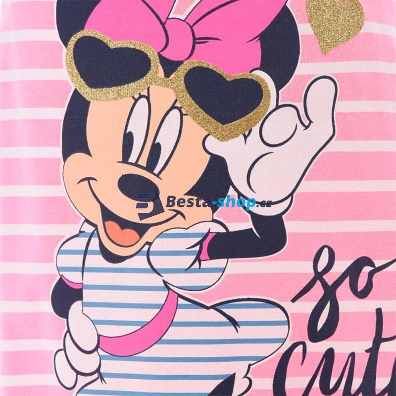 Dívčí bavlněné letní šaty Minnie Mouse - bílé
