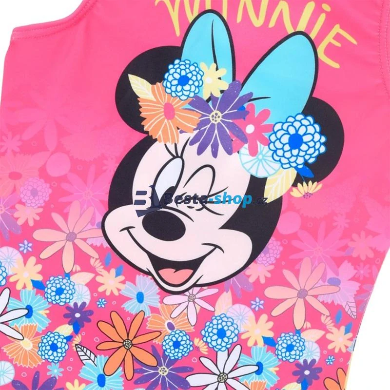 Dívčí jednodílné plavky Minnie Mouse růžové