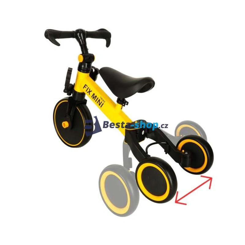 Dětská tříkolka 3v1 Trike Fix Mini žlutá