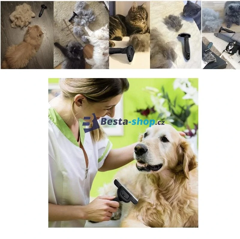 Kartáč na chlupy pro domácí mazlíčky FURminátor 10,5 cm