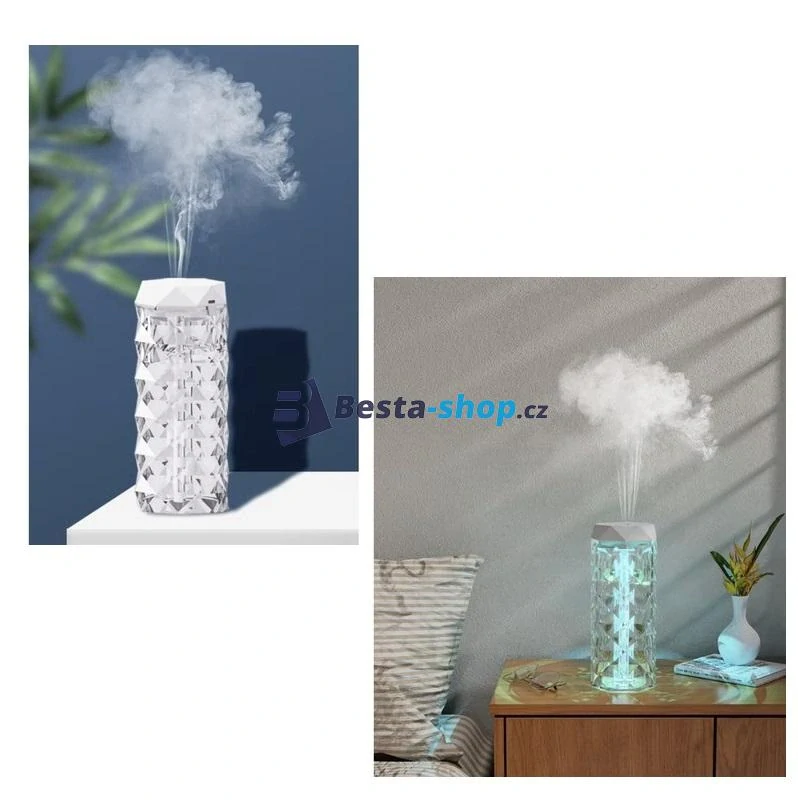 Zvlhčovač vzduchu - noční lampa 2v1