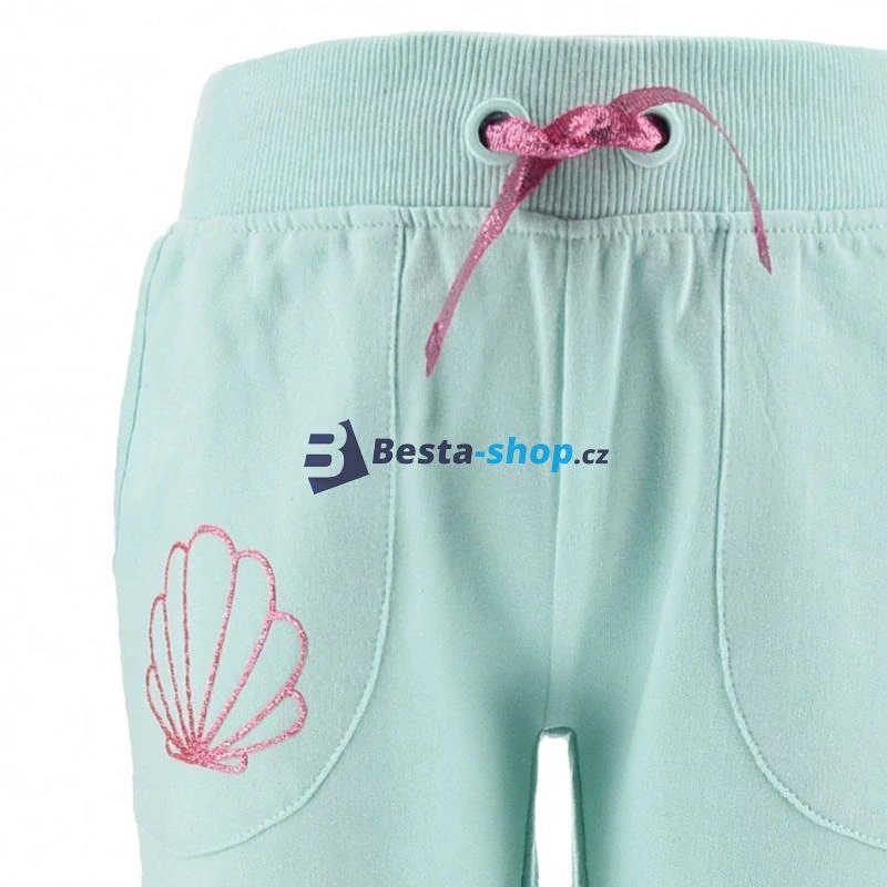 Dívčí tepláky z BIO bavlny DISNEY MINNIE tyrkysové