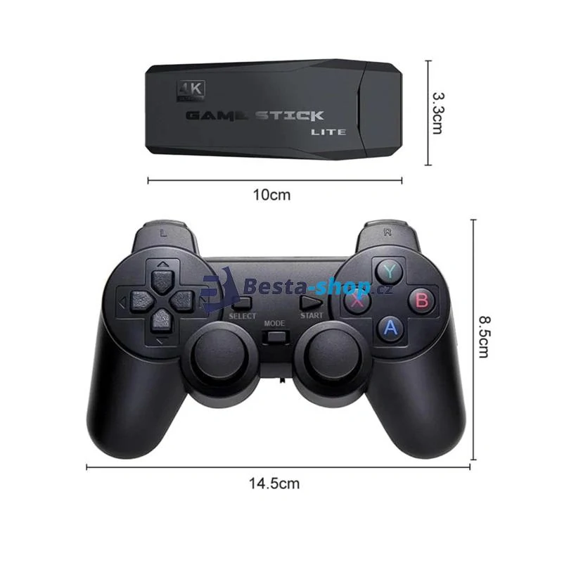 Bezdrátová HDMI Retro herní konzole 4K TV 15000 her