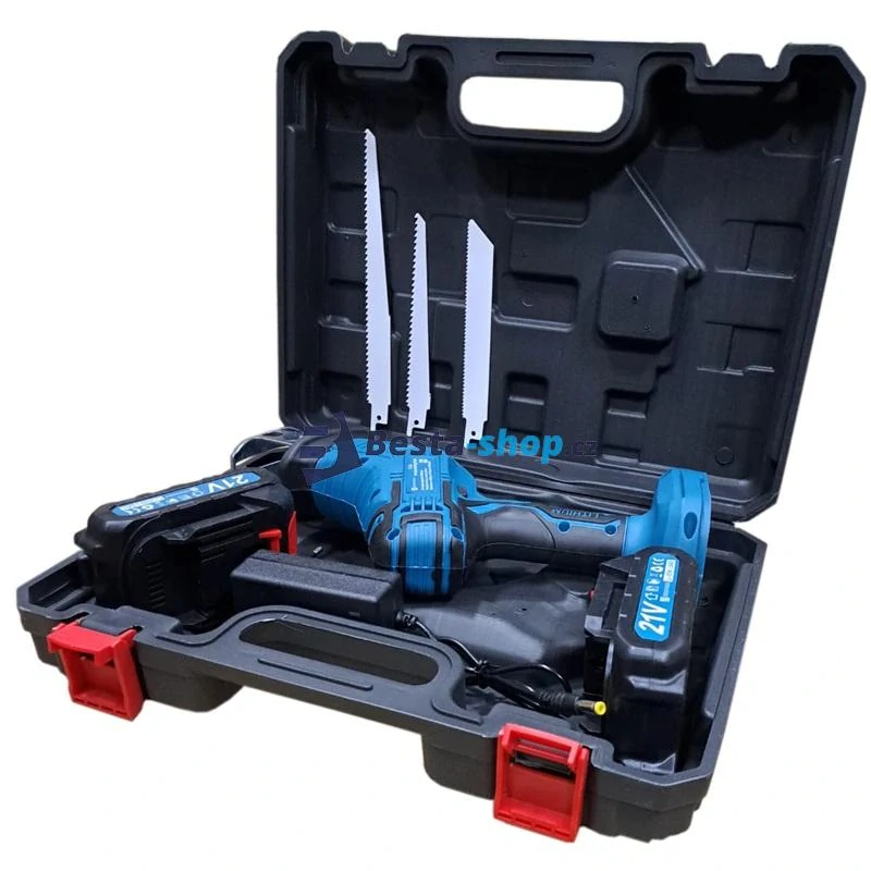 Aku přímočará elektrická pila Ocaska + 2x baterie 21V T-74